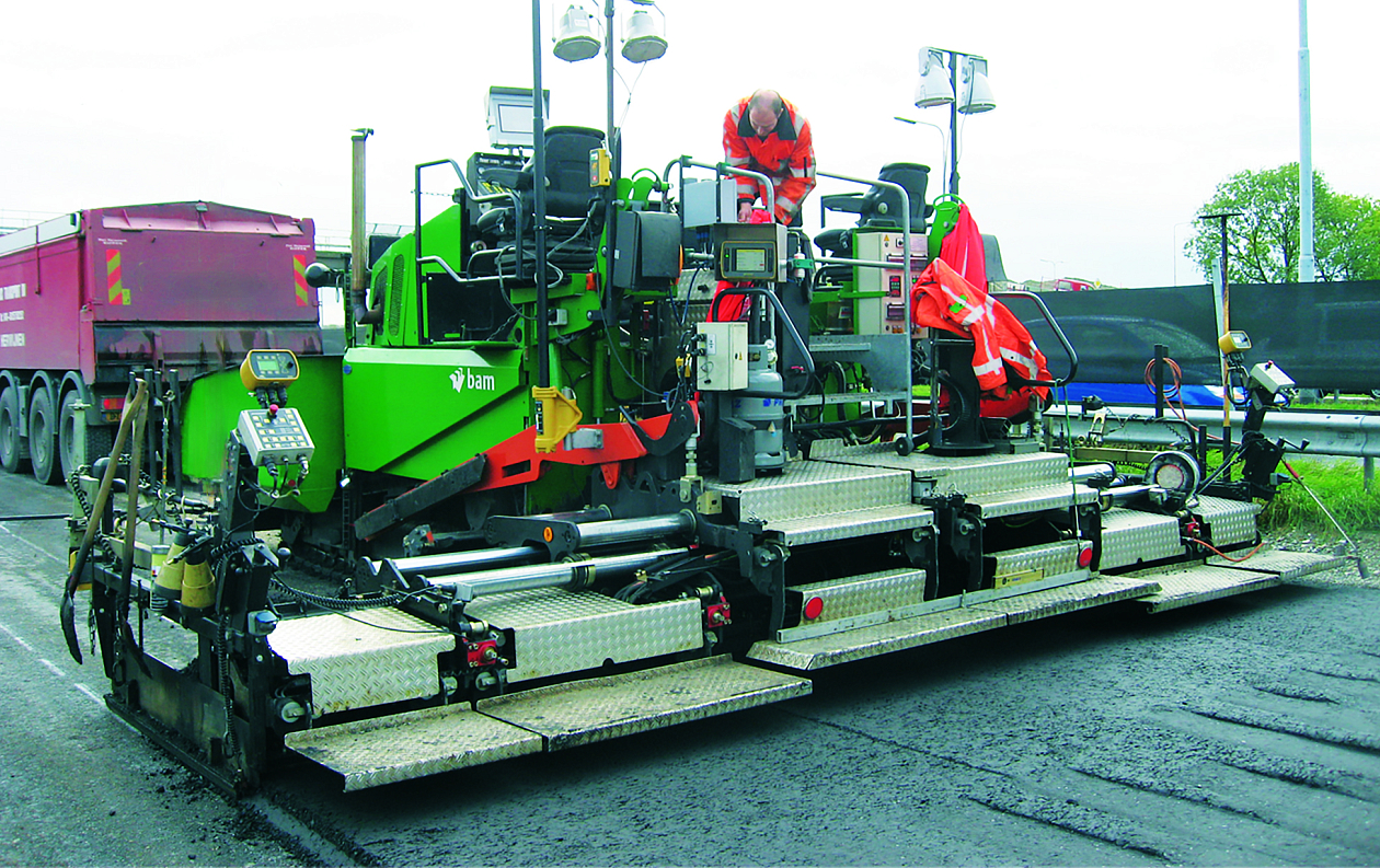 3D LPS для асфальтоукладчика